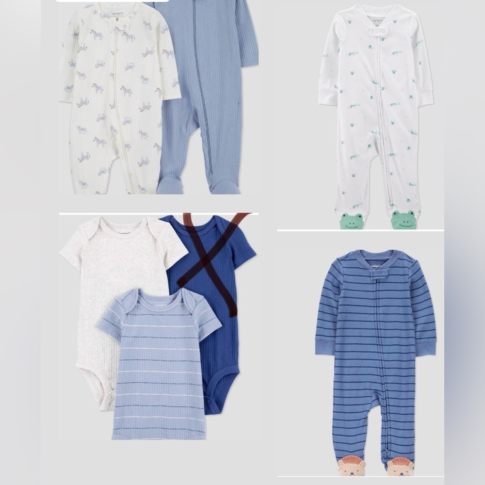 💙Carter's💙Newborn Lot of 6 Almost New from Target 2025 Styles